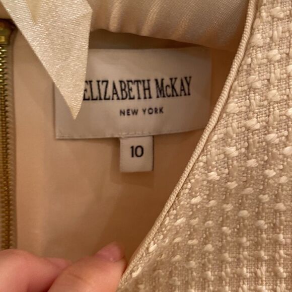Elizabeth McKay sleeveless textured dress size 10 - Picture 3 of 5
